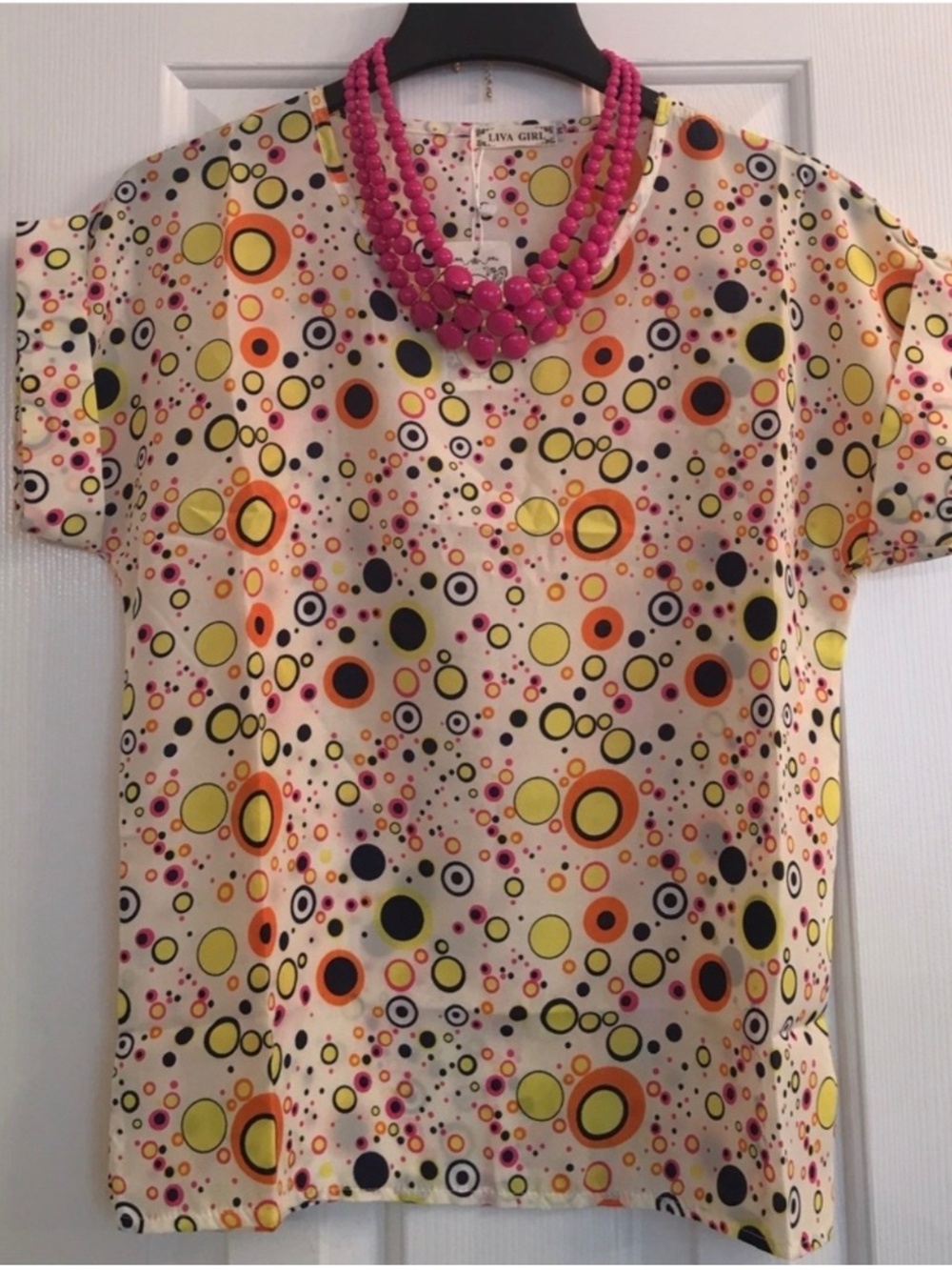 Liva Girl Chiffon Printed Blouse